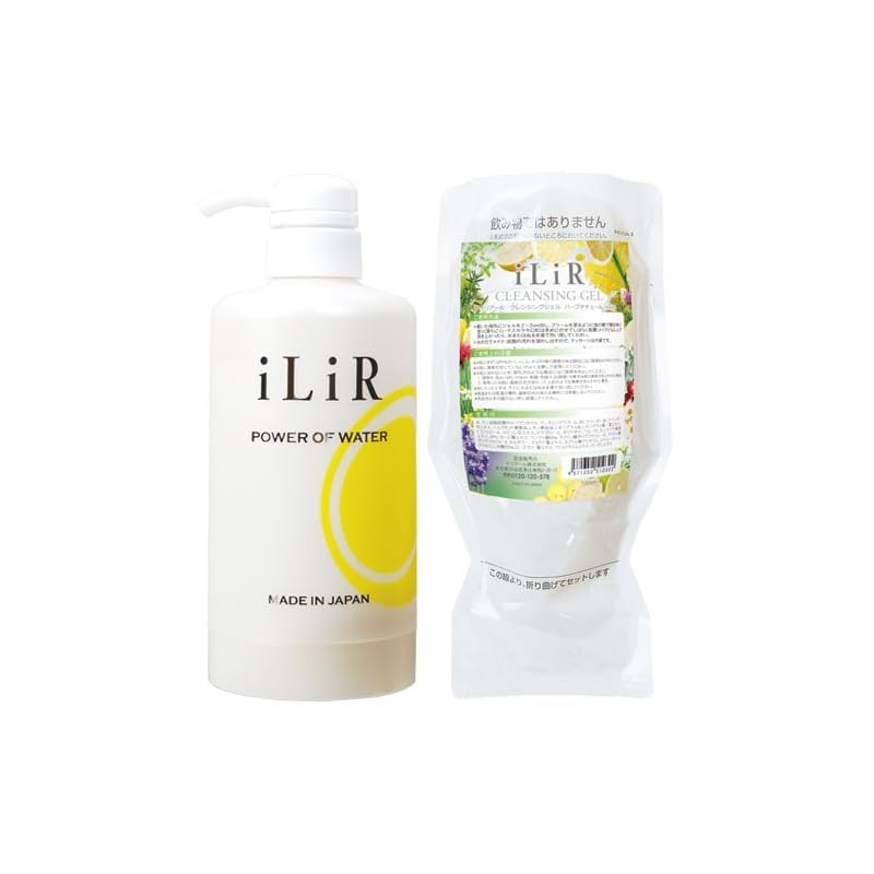 iLiR(イリアール) メイクと肌汚れのクレンジングジェル ハーブナチュール 400g ポンプ+リフィル