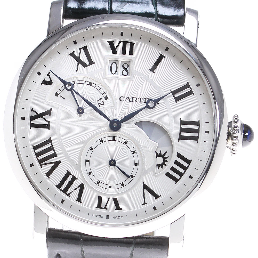 カルティエ CARTIER W1556368 ロトンド ドゥ カルティエ グランドデイト レトログラード 自動巻き メンズ _816736【中古】