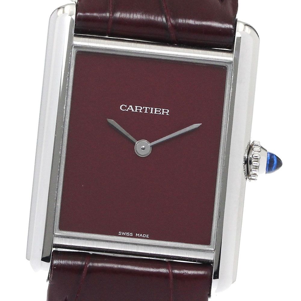ベルト訳あり カルティエ CARTIER WSTA0054 タンクマスト クォーツ メンズ 保証書付き_887998【中古】
