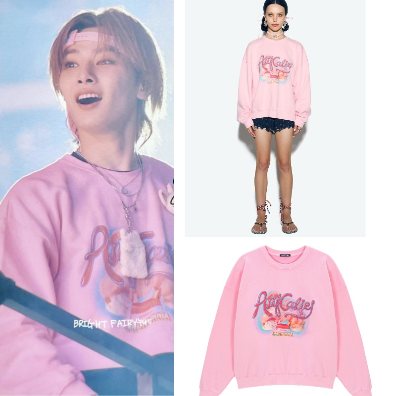 【SKZ Straykids ヒョンジン着用】CANDYFORNIA SWEATSHIRT PINK