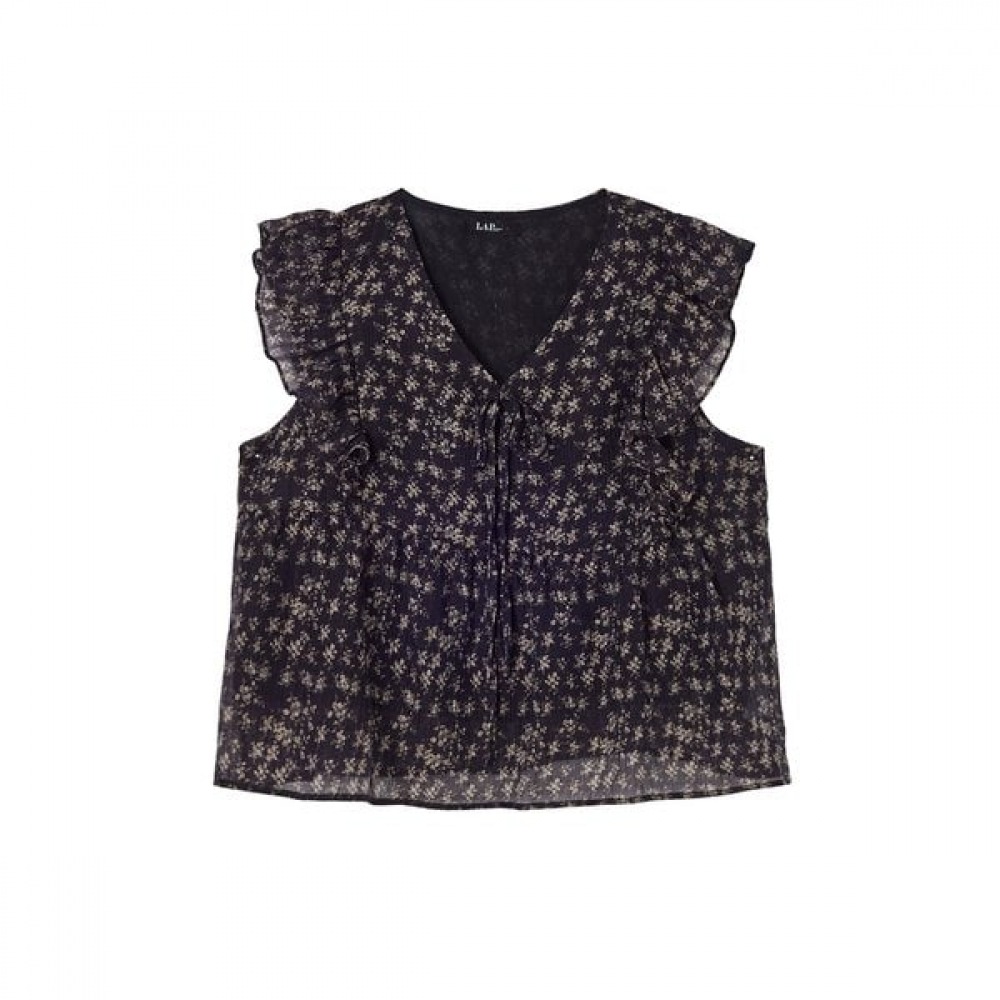 フラワーフリルノースリーブブラウス AR2WB644