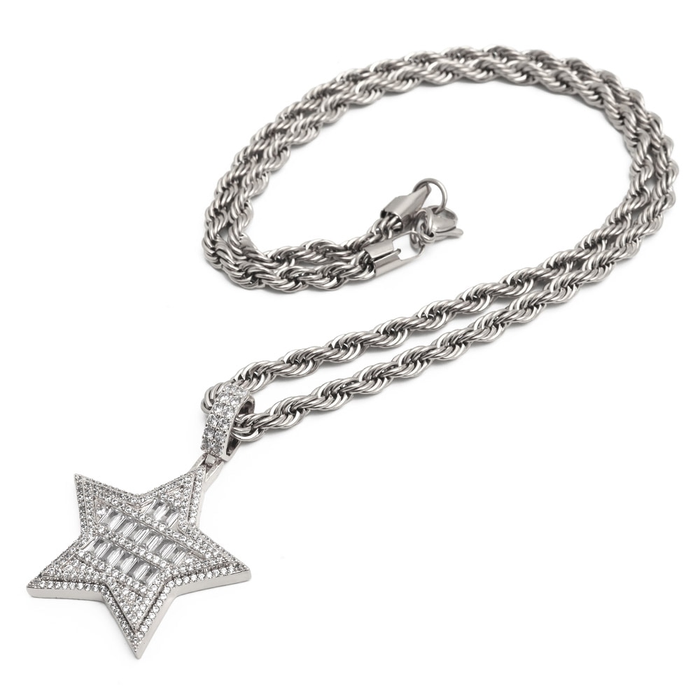 スターネックレス パヴェ [n433-silver] 5,821円