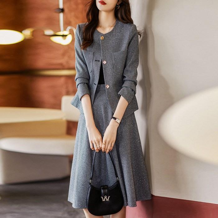 スカートスーツレディーススーツ上下セットセットアップセットビlジネススーツリクルートスーツフォーマルオールシーズン卒業式