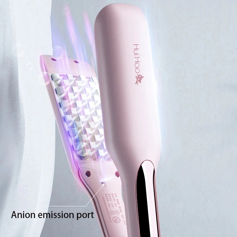 コーンパーm分割 フラットおよびフラットヘアフィックスカーラー ℃ 新品陰イオンケアブラシ 急速加熱 のLCDディスプレイ 140-230
