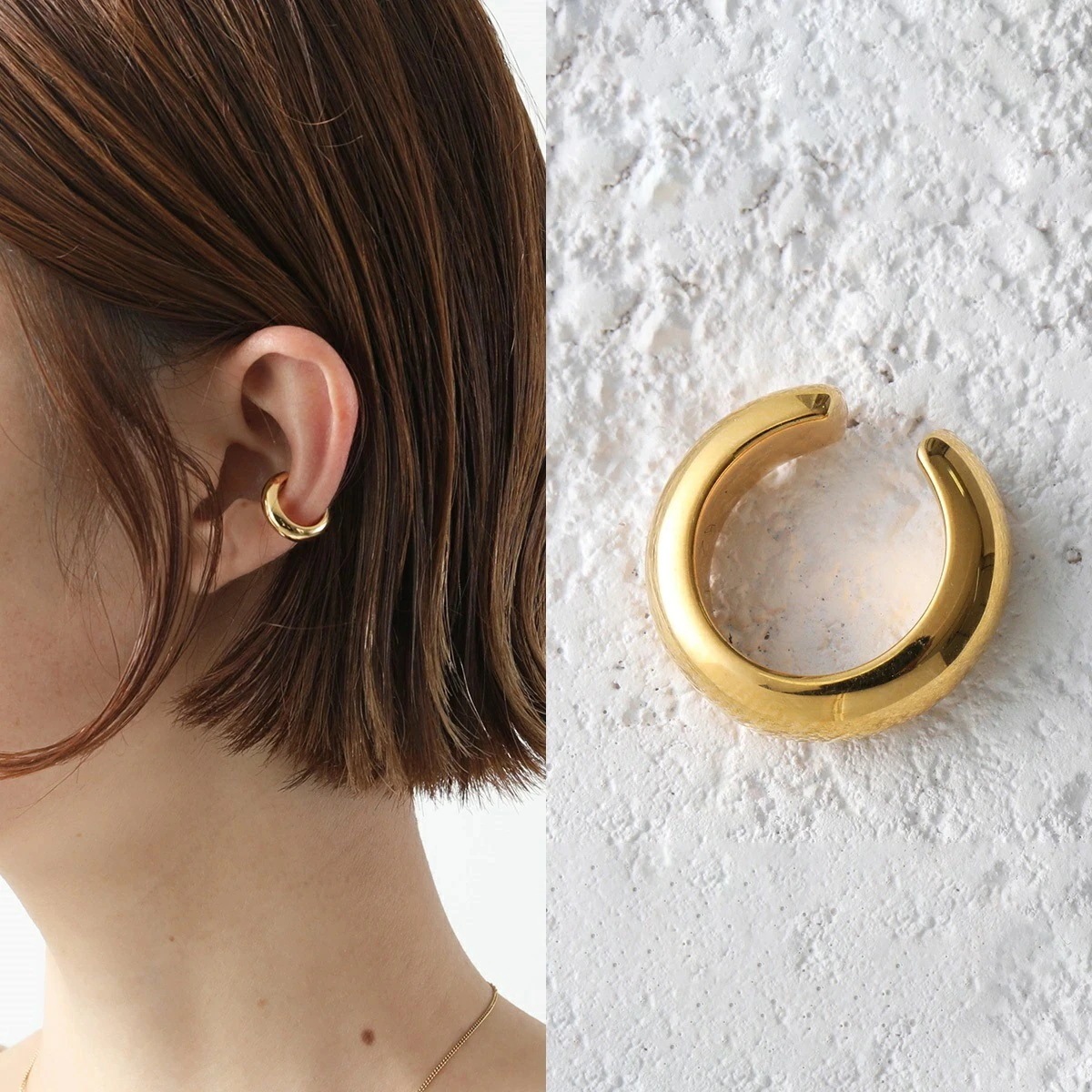 MARIA BLACK マリアブラック イヤーカフ Omotesando Chunk Ear Cuff 200165YG レディース シルバー アクセサリー ジュエリー GoldHP 【ts_mega