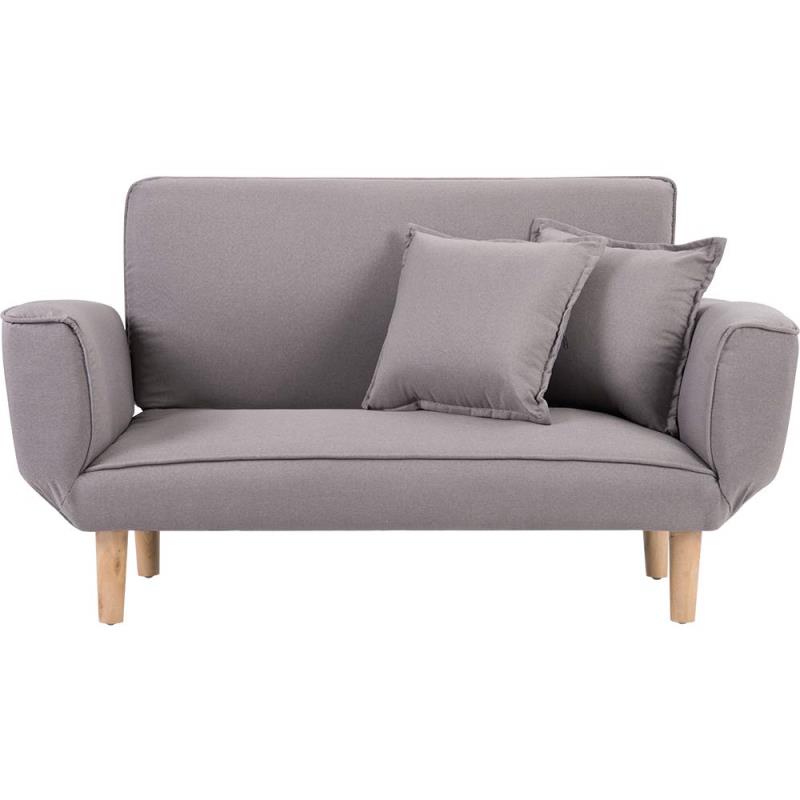 【 限定】オーエスジェイ(OSJ) ソファ 幅106 クッション付 軽量 コンパクト 2人掛け 一人暮らし ソファ グレー