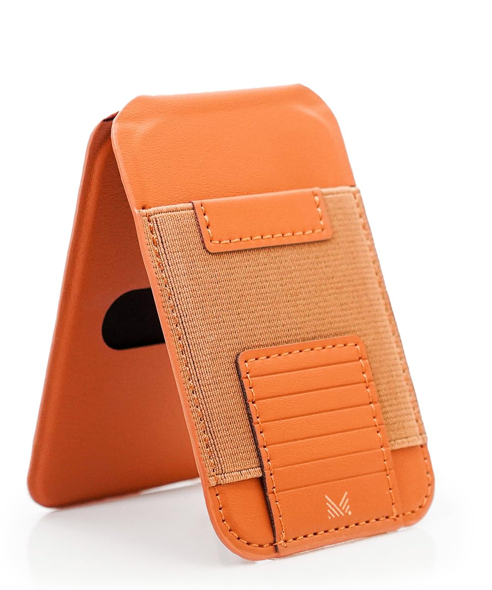 【MONOCOZZI】 MagSafe 対応 財布 薄型 カードケース 磁気防止 マグセーフ カード 収納 ポケット 人工 皮 革 スタンド マグネット 内蔵 カードホルダー ウォレット [ 各種 i