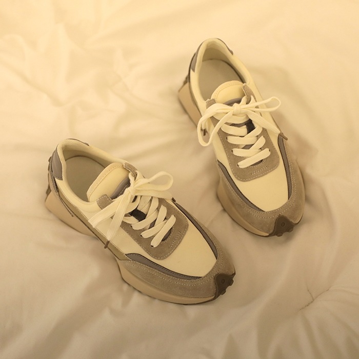 [韓国ファッション] バイカラーデザイン スニーカー