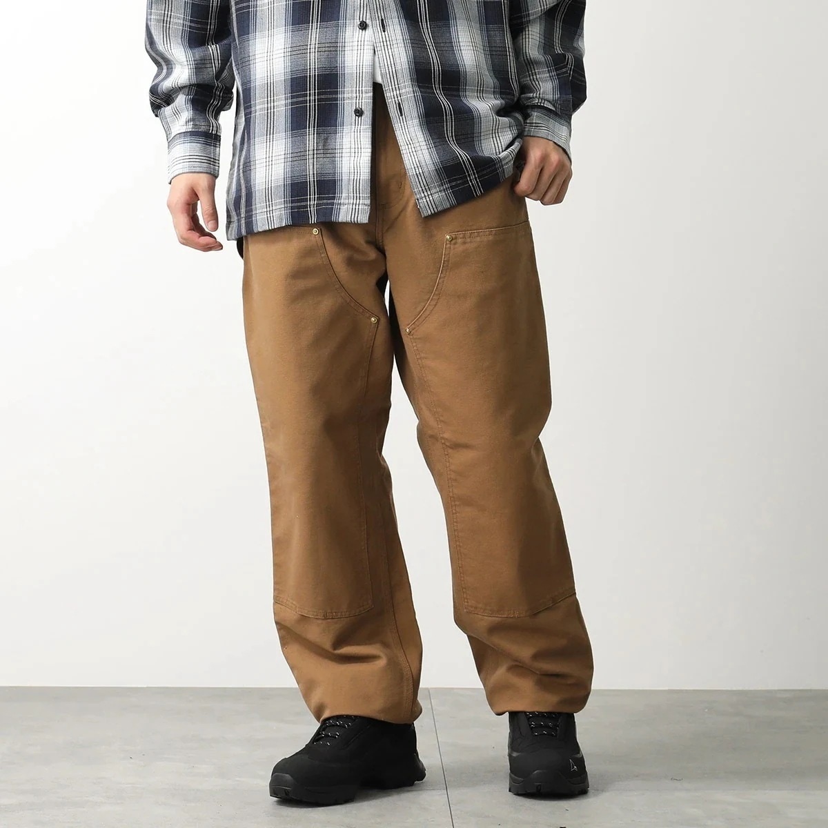 Carhartt カーハート ペインターパンツ DOUBLE KNEE PANT ダブルニーパンツ I031501 メンズ コットン ストレート ワークパンツ HZ02/Hamilton-Brown