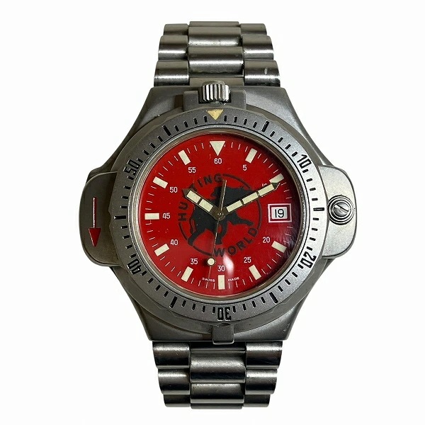 ハンティングワールド クォーツ コンパス 時計 腕時計 メンズ 【中古】