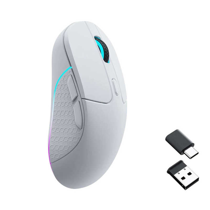 キークロン　マウス USB-C＋USB-A対応 M3 [光学式 /有線／無線(ワイヤレス) /6ボタン /Bluetooth・USB] ホワイト　M3-A3