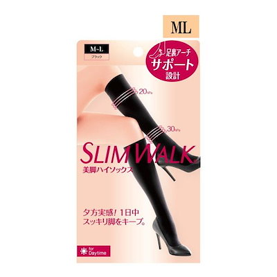 他サイト： スリムウォーク 美脚ハイソックス MLの商品画像