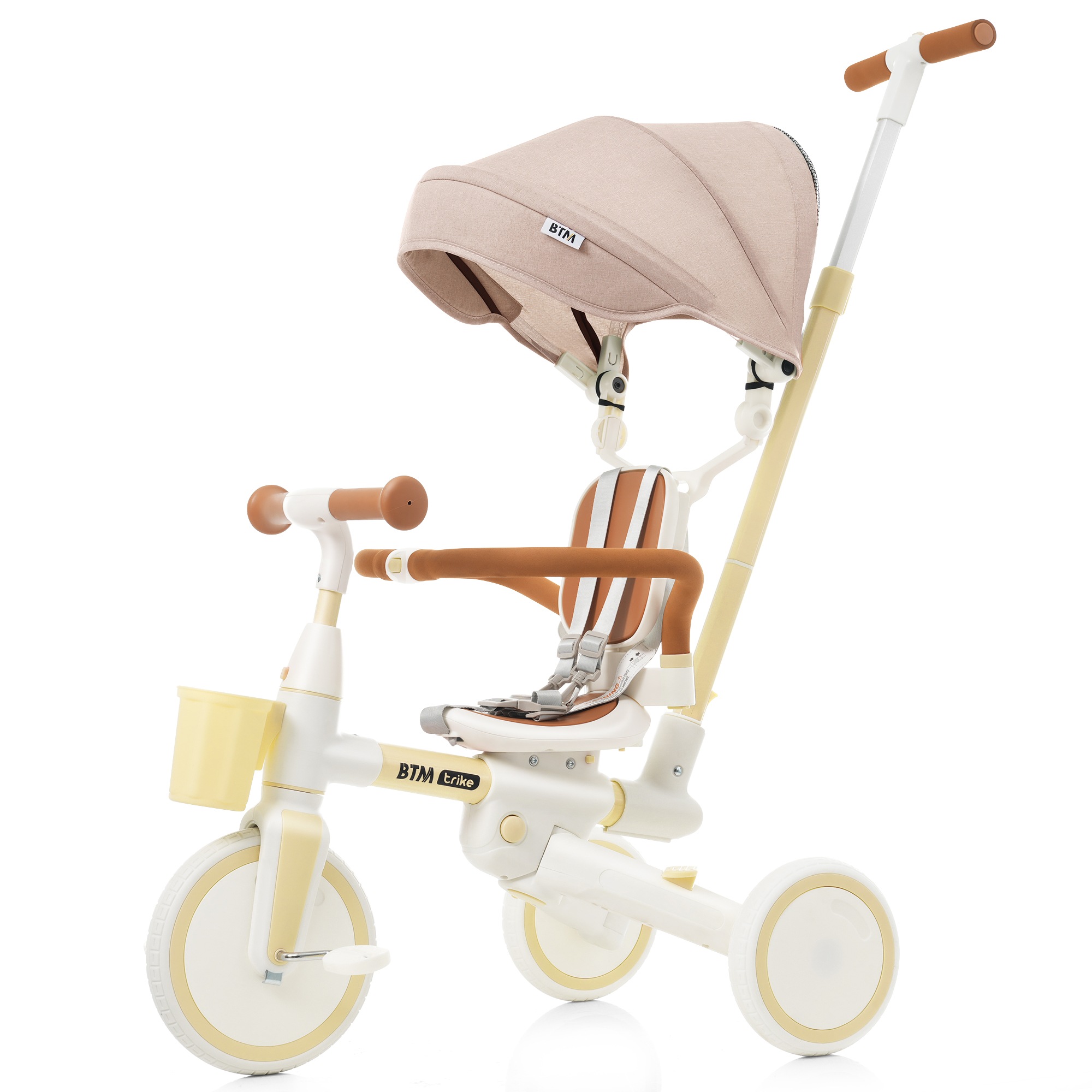 【国内急速発送】子供用三輪車7in1多機能舵取りカバー手押し棒おしゃれ座面回転自転車キックバイクおもちゃ誕生日プレゼントお祝いクリスマスこどもの日ギフト2歳1歳3歳幼児用55