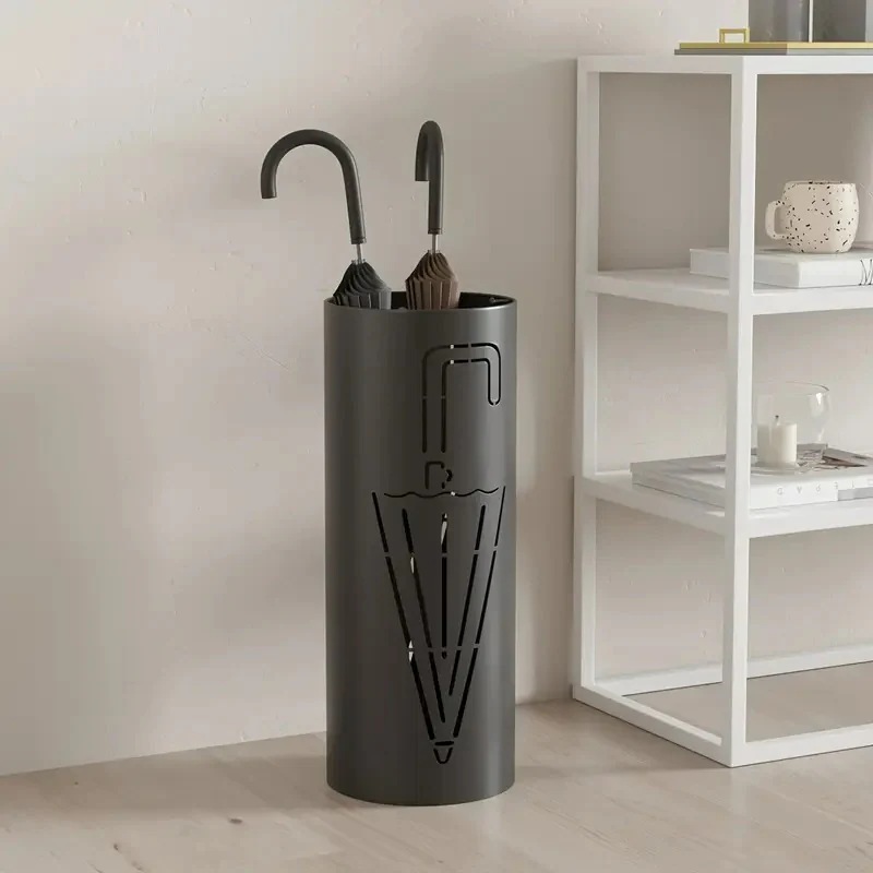 傘立て モダン 大容量 アイアン ホワイト ゴールド ブラック メタル シンプル お洒落 人気 インテリア 玄関 アンブレラスタンド ナチュラル 4-7