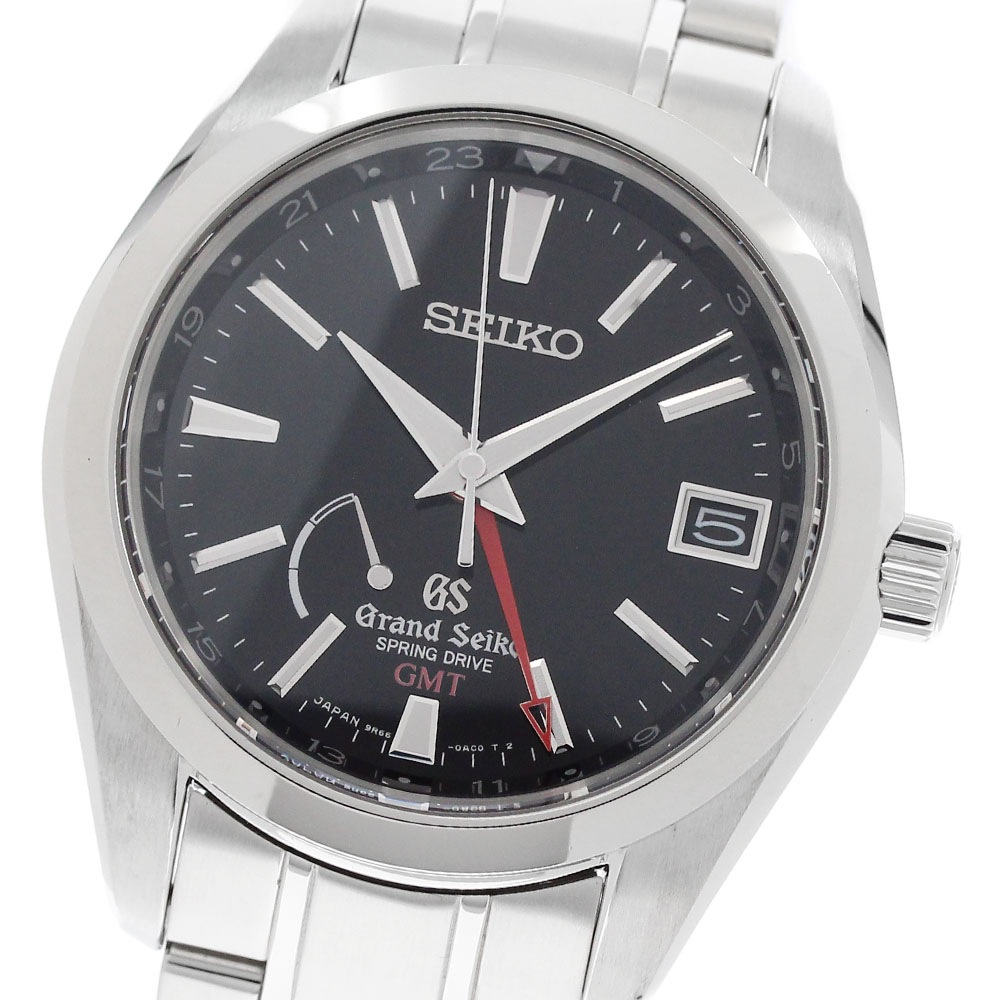 セイコー SEIKO SBGE011/9R66-0AC0 グランドセイコー GMT スプリングドライブ メンズ 良品 箱付き_945363【中古】