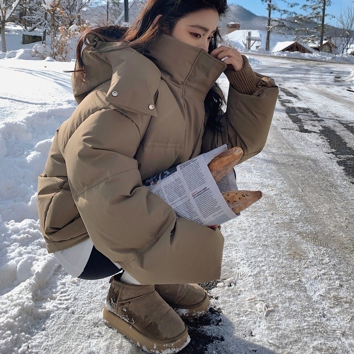 中綿コート コート ミドル丈 フード付き 長袖 韓国 レディース オルチャン 中綿ジャケット かわいい アウター 黒 ブラック ベージュ 白 ホワイト グレー ジッパー 袖リブ 前開き