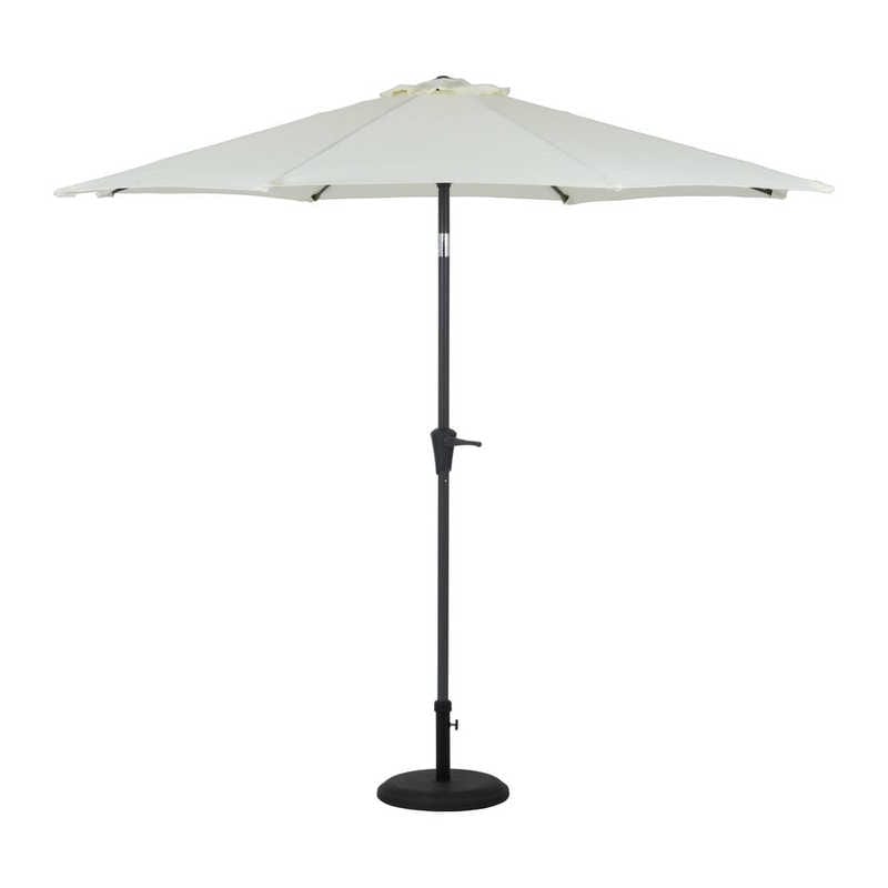 不二貿易　アルミパラソル 270cm アイボリー　85185