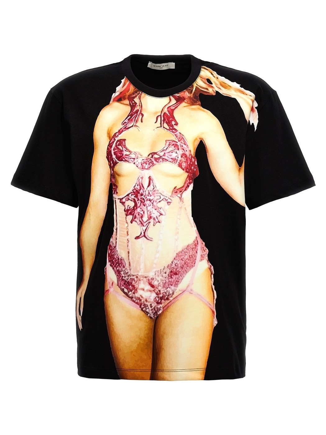 NMS24206009 ブラック 春夏2024 Tシャツ メンズ ju