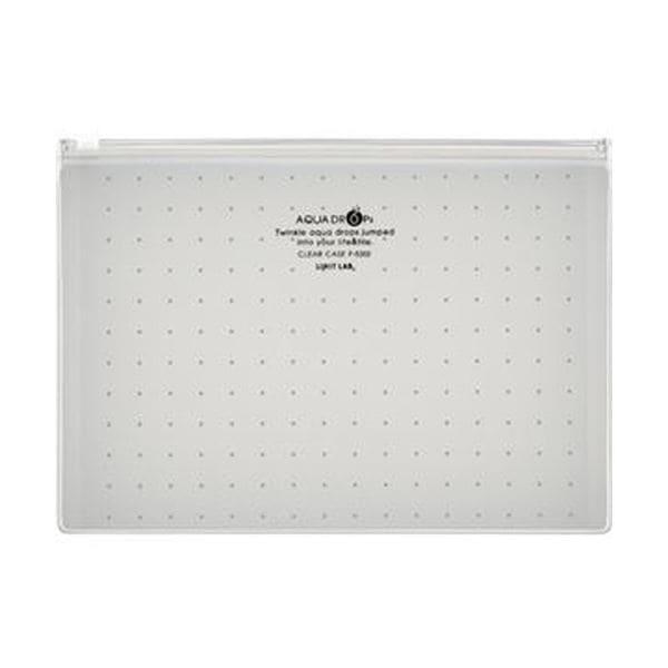 （まとめ）リヒトラブ AQUA DROPsクリヤーケース A5ヨコ 乳白 F-5302-1 1枚(×50セット)