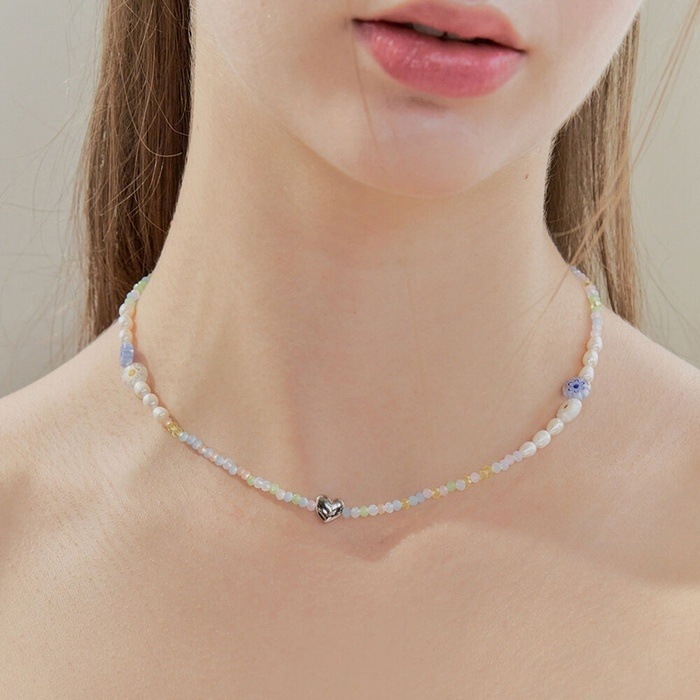 ルセラピムホユンジン女の子たちシュファ着用fiesta heart necklace/韓国の人気ブランド 韓国正規品 韓国の人気商品 韓国ファッション 韓国ジュエリー デイリーアクセサリー SNSで