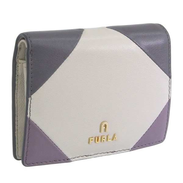 フルラ 財布 レディース 二つ折り財布 アウトレット レザー グレーマルチ カメリア CAMELIA S COMPACT WALLET BIFOLD COIN WP00304BX23182657S F