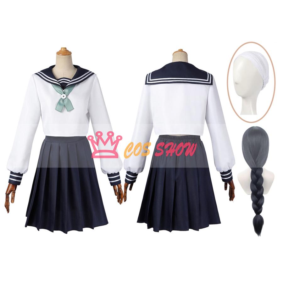 2025新品販売 呪術廻戦 コスプレ衣装 天内理子 あまないりこ cosplay ヘアバンド付き ウィッグ能 文化祭 お祭り ステージ 仮装 イベント 舞台 演出服 撮影用