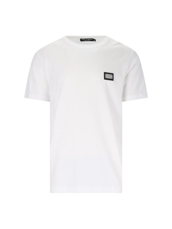 DOLCE & GABBANA Men T-Shirts G8PT1T G7F2I W0800 White