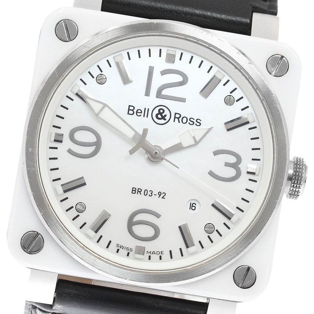 ベル＆ロス Bell＆Ross BR03-92-SC アビエーション アルティメーター デイト 自動巻き メンズ _961308【中古】