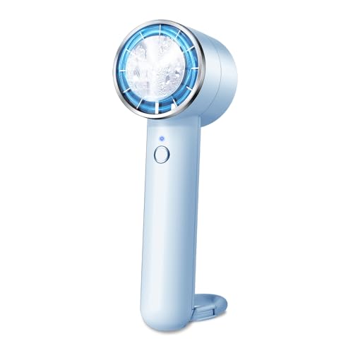 携帯扇風機 ハンディファン 冷却プレート搭載 接触冷感 手持ち扇風機 熱中症対策 3段階風力 強力 大風量 涼しい 3200mAh大容量 usb充電式 軽量 小型 卓上 ミニファン 携帯便利 アウトド