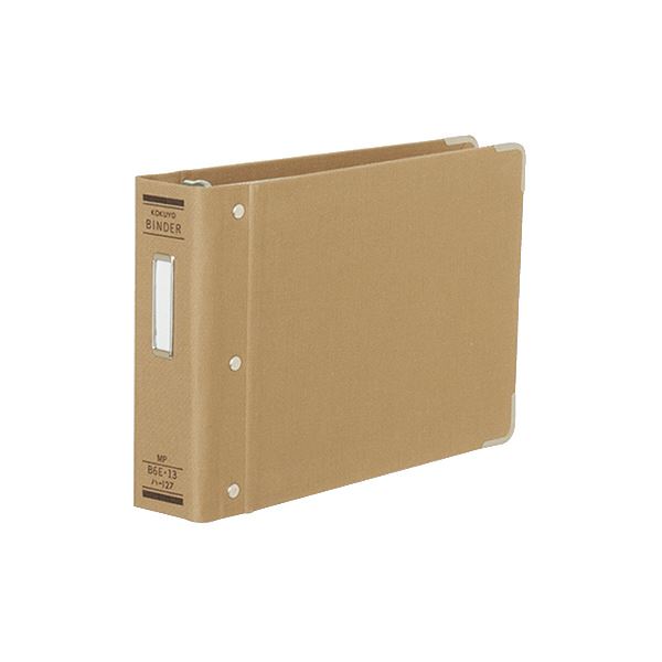 （まとめ）コクヨ バインダーMP（布貼り）B6ヨコ 13穴 200枚収容 背幅48mm 角金付き ハ-127 1冊(×5セット)