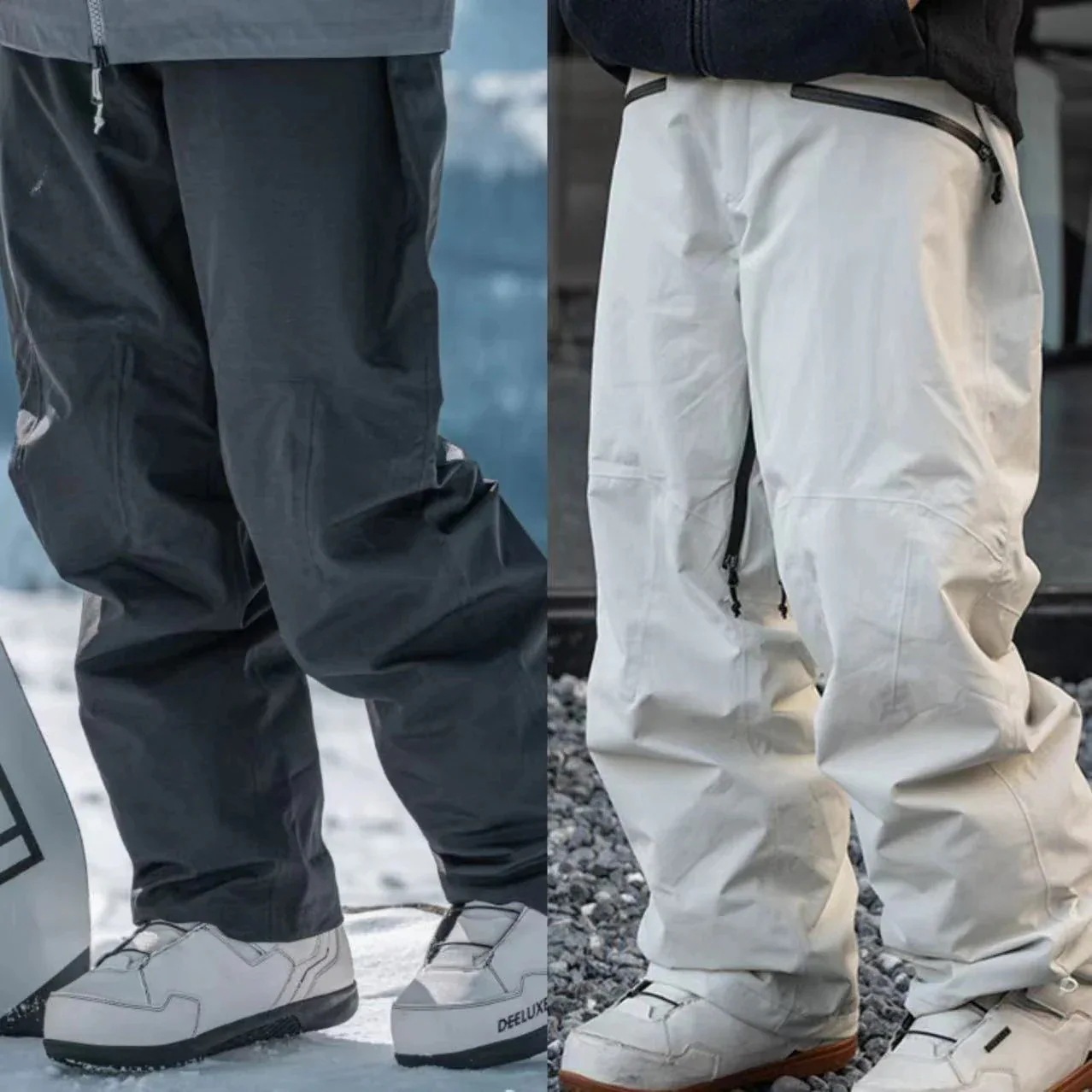 出荷が迅速であるスノーボードウェア 2026 2026 スノーパンツ メンズ レディース 耐水圧20000mm ズボン 無地 黒 白 裏起毛 撥水 3L 韓国風 スノボウェア スノーウェア スキーウェ