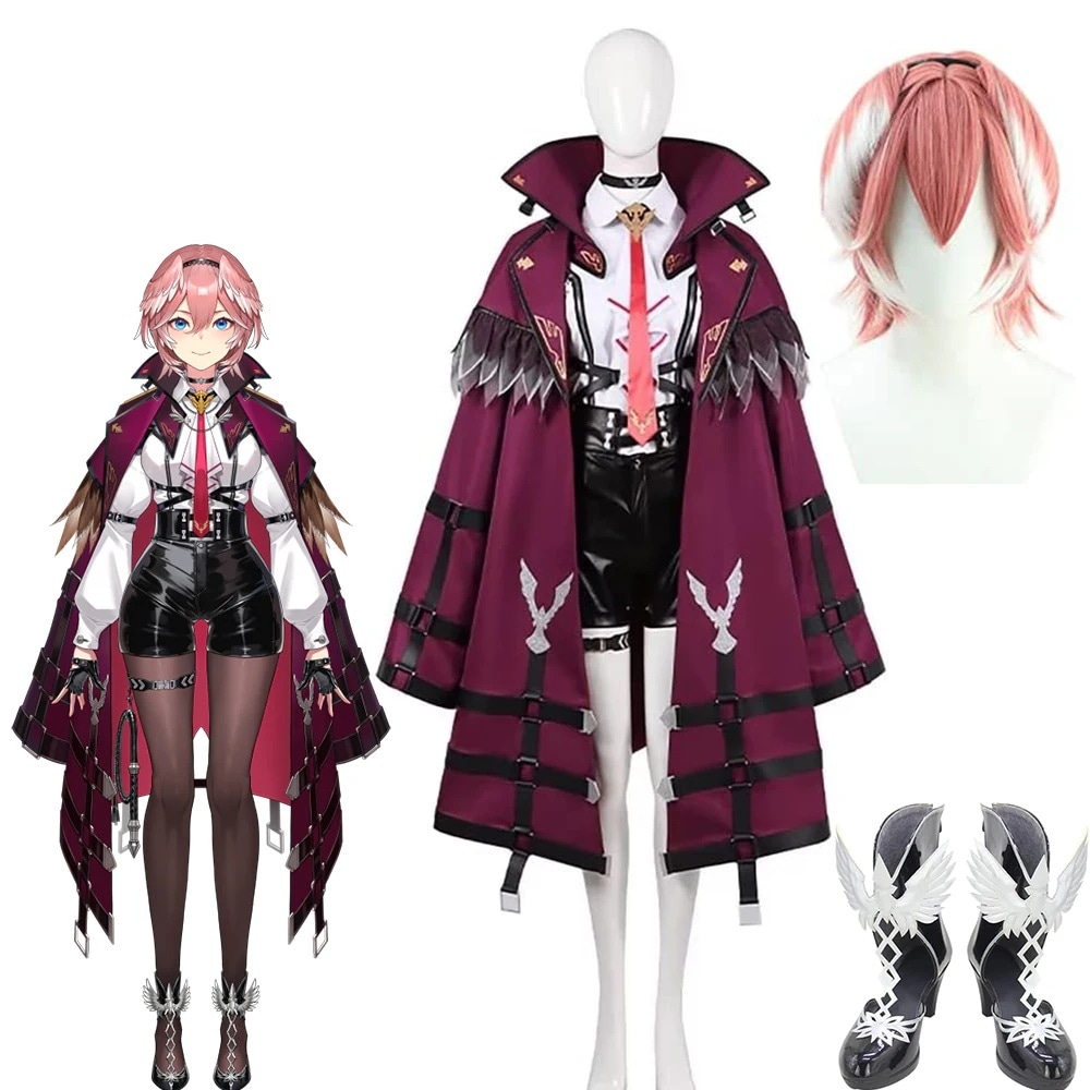 【2枚購入で100円OFF】忘会 クリスマス ハロウィン コスプレ衣装 6期生 たかねるい 靴 ウィッグ 衣装 コスプレ 鷹嶺ルイ vtuber ホロライブ hololive