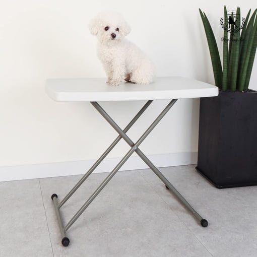 [韓国公式/正規品] ディンドンペット クラシック 折りたたみ式 美容テーブル 6段 高さ調節 グレー/ ホワイト 色ランダム発送