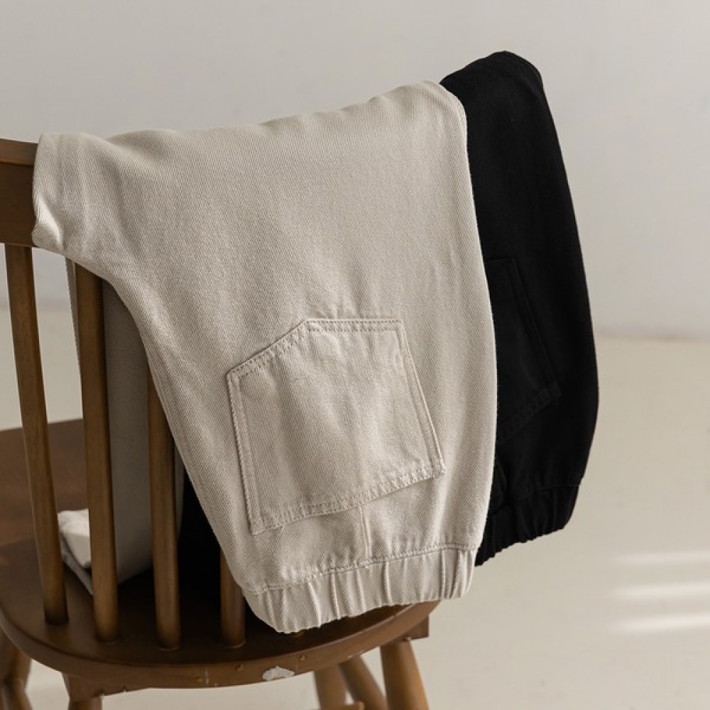 [Elysia] コラコットンバンディングバギーパンツ