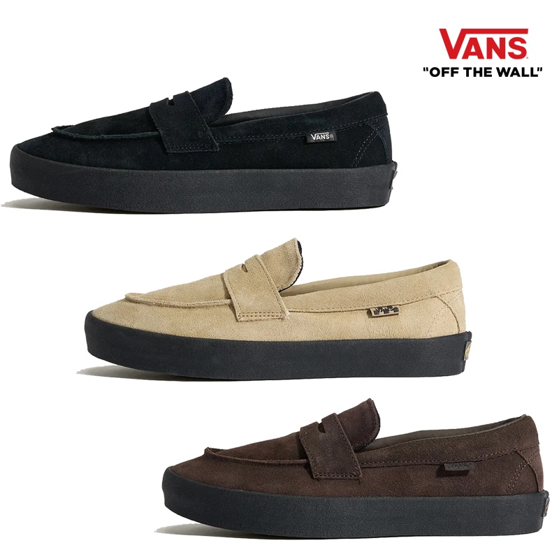 VN000VA6 SKATE SUEDE LOAFER 25FW 新作 ローカット スエード クッション グリップ フィット ラバーソール デイリー ストリート コーデ提案 ソックス パンツ 良