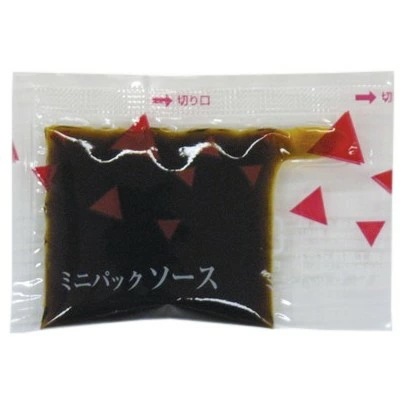 ミニパックソース　波柄中　約5.0ml　500個×6箱【工場直送・代引き不可・時間指定不可・沖縄離島不可】