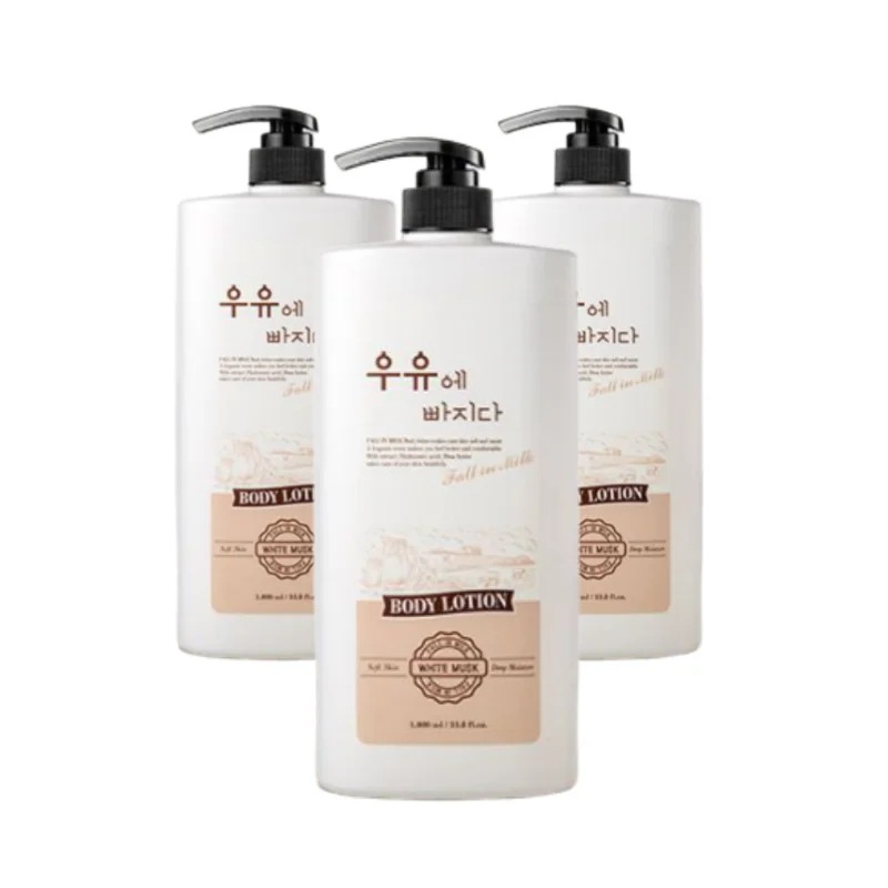 ミルクインバス 大容量ボディローション 1000ml×3本 高保湿 韓国ボディクリーム