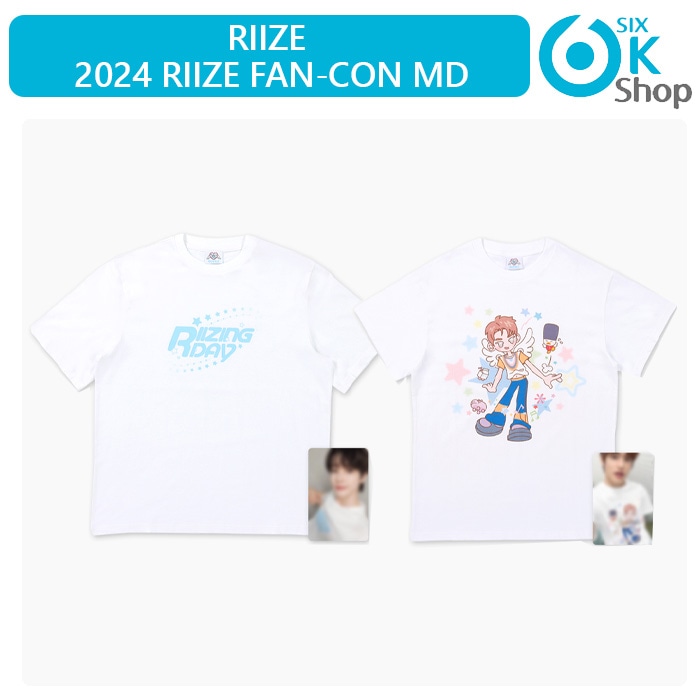 RIIZE - T-SHIRT (LOGO / CHARACTER) [ RIIZING DAY FINALE MD ] (2024 RIIZE FAN CON) 公式グッズ ライズ 当店特典