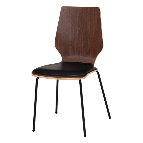 ダイニングチェア 約 座面高46cm ダークブラウン LC-4488DBR