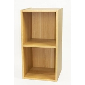 レコードラック（LP収納用ラック）/バイナルボックス 木製 2段 LP-12 木目調