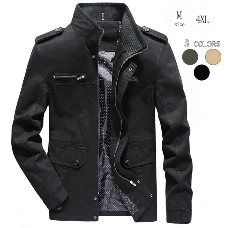 早いもの胜ち ジャケット メンズ ミリタリージャケット スリムージャケット ブルゾン アウター カジュアルジャケット 薄手ジャケット ジャケット メンズ スリムージャケット ブルゾン アウター カジ