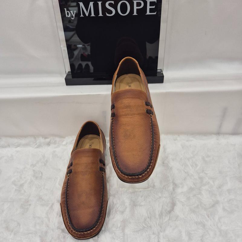 By 男性カジュアルコンフォートローファー 121HT837FF010 LBROWN 2 JJ