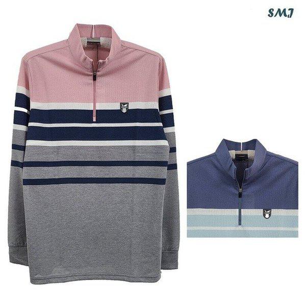 SMJ1858 メンズチャイナ長袖Tシャツ 中年男性 春夏