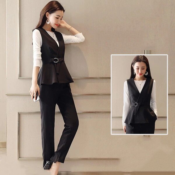 日本最大のブランド 長袖 秋 レディース 超目玉新品セットアップ ワイドパンツ Ol 入学式 おしゃれ お呼ばれ 着やせ ベスト 上下セットアップ パンツスーツ フォーマル パンツスーツ サイズ Xl Www Solidarios Org Br