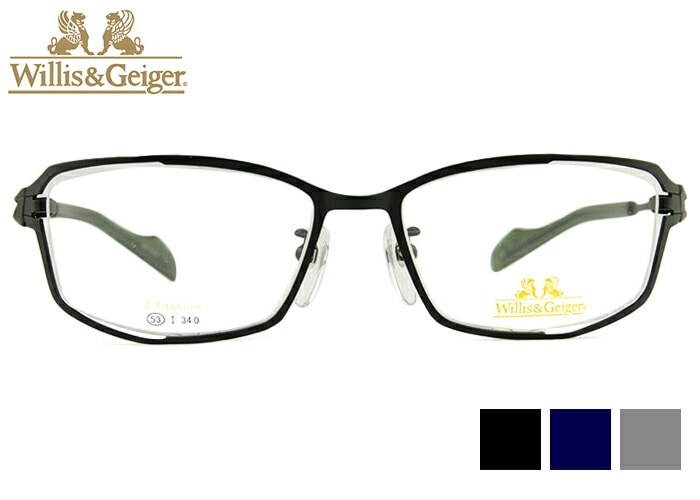 ウィリスアンドガイガー Willis&Geiger WG-1018 バイク 3color メガネ メンズ ナイロール 伊達 度付き 老眼鏡 遠近両用 バイク ヘルメット