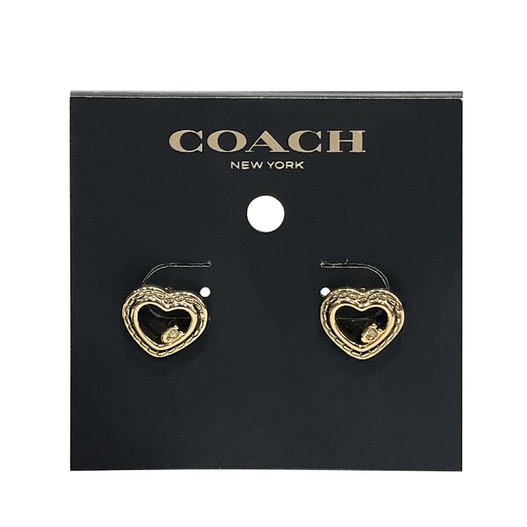即発 スティッチド ハート スタッド ピアス CBB42 GLD 正規品 USA直送 アウトレット レディース