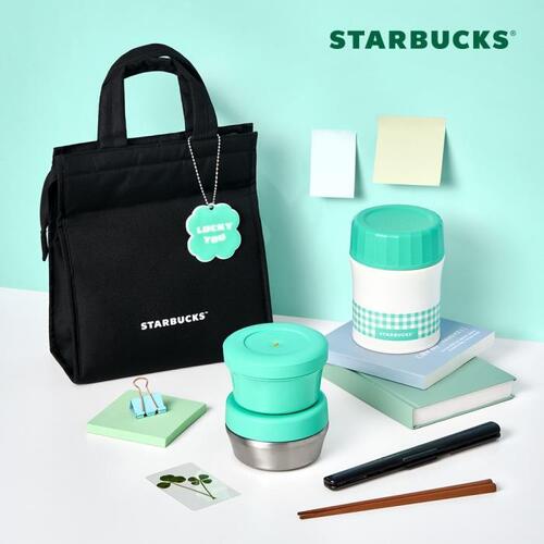 STARBUCKS公式 クローバー サーモス 保温 弁当箱 1140ml 韓国人気 限定 おしゃれ