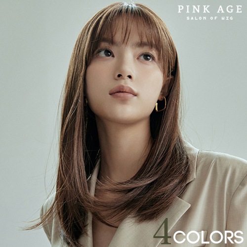 セミ手植えフルウィッグ) ミディアムマジックパーマ ジーナ