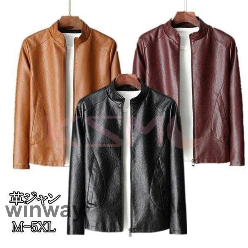 短納期 レザージャケット　革ジャケット メンズ　コーデ ライダースジャケット　バイクジャケット PUレザー カジュアル 革ジャン 防風 春秋冬　レザージャケット　革ジャケット メンズレザージャケット