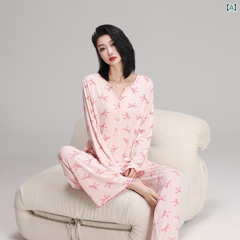 パジャマ　レディース　上下 女性用 ベルベット パジャマ 2025 春夏 コットンシルク 長袖 軽くて 高級 着用 できる ホームウェア スーツ 5,641円
